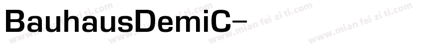 BauhausDemiC字体转换