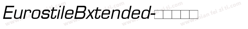 EurostileBxtended字体转换