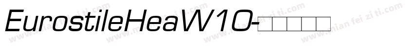 EurostileHeaW10字体转换