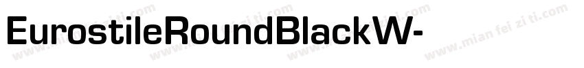 EurostileRoundBlackW字体转换
