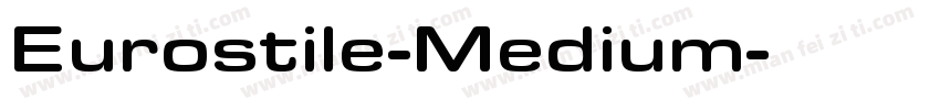 Eurostile-Medium字体转换