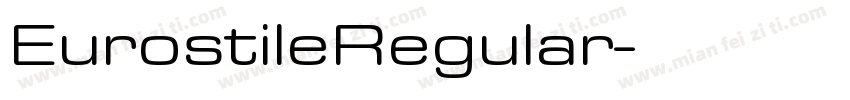 EurostileRegular字体转换