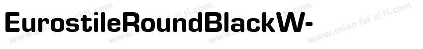 EurostileRoundBlackW字体转换