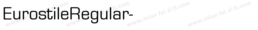 EurostileRegular字体转换