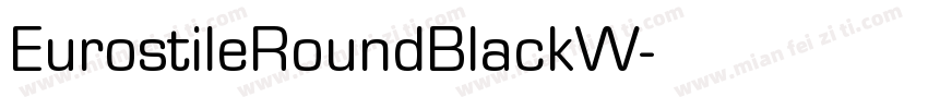 EurostileRoundBlackW字体转换