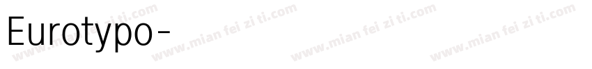 Eurotypo字体转换