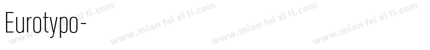 Eurotypo字体转换