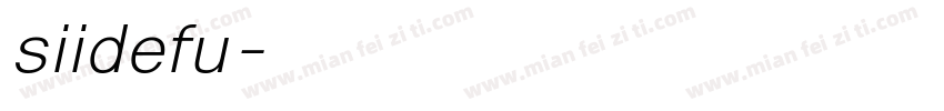 siidefu字体转换