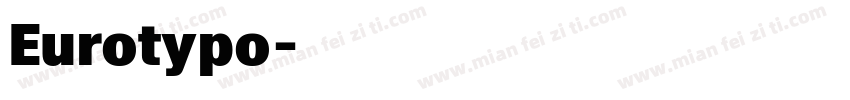 Eurotypo字体转换