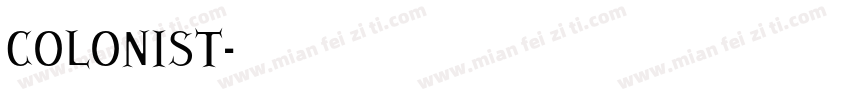 COLONIST字体转换