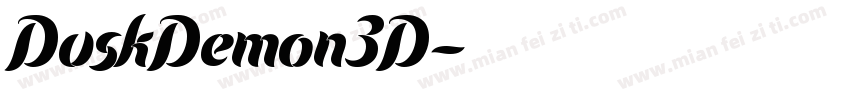 DuskDemon3D字体转换