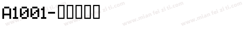 A1001字体转换