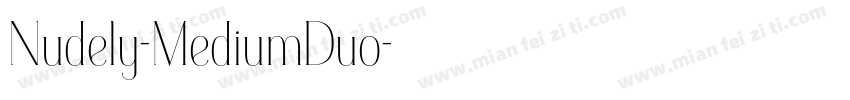 Nudely-MediumDuo字体转换