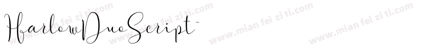 HarlowDuoScript字体转换
