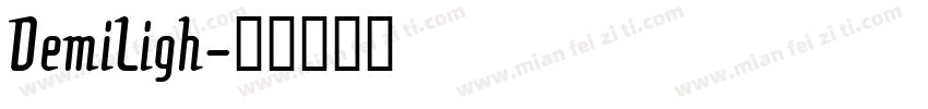 DemiLigh字体转换