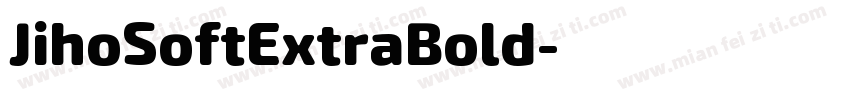 JihoSoftExtraBold字体转换