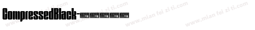 CompressedBlack字体转换
