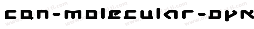 CQN-Molecular-Dynamo-Regular字体转换