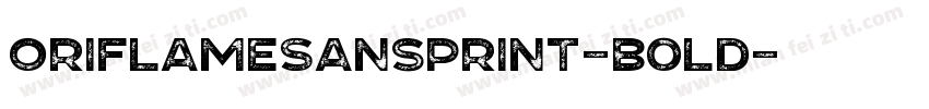 OriflameSansPrint-Bold字体转换