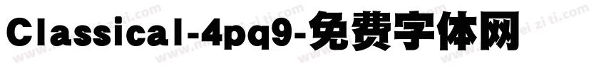 Classical-4pq9字体转换