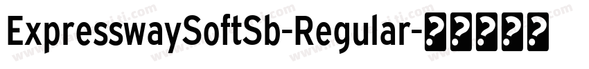 ExpresswaySoftSb-Regular字体转换