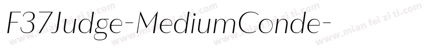 F37Judge-MediumConde字体转换