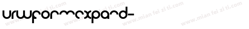 URWFormExpand字体转换