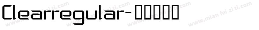 Clearregular字体转换