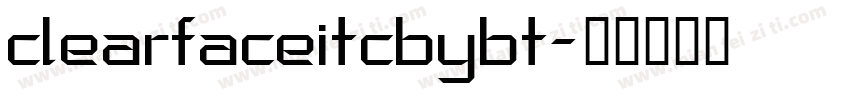 clearfaceitcbybt字体转换