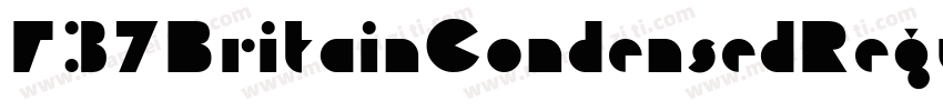 F37BritainCondensedRegular字体转换