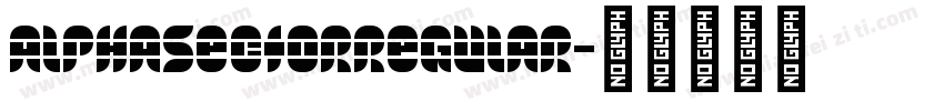 AlphaSectorRegular字体转换