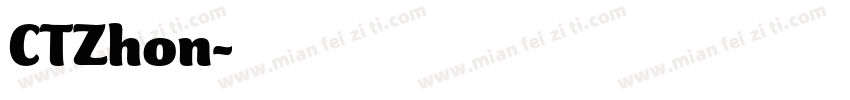 CTZhon字体转换