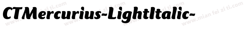 CTMercurius-LightItalic字体转换