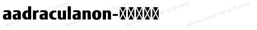aadraculanon字体转换