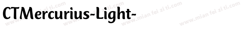 CTMercurius-Light字体转换