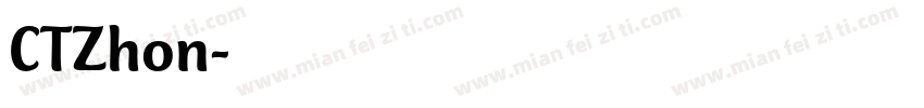 CTZhon字体转换