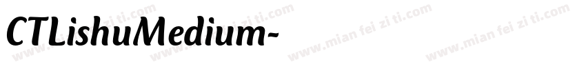 CTLishuMedium字体转换