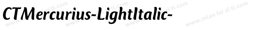 CTMercurius-LightItalic字体转换