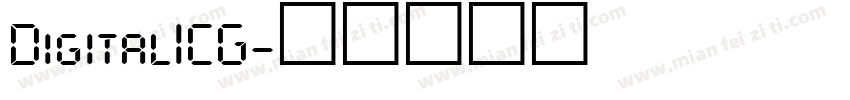 DigitalICG字体转换