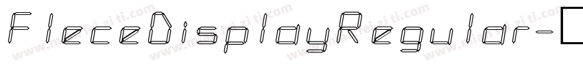 FleceDisplayRegular字体转换