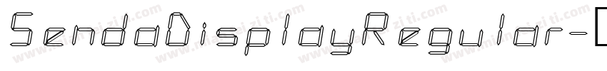 SendaDisplayRegular字体转换