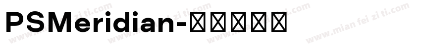 PSMeridian字体转换
