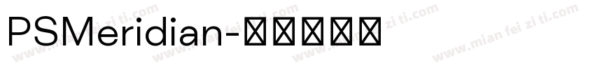 PSMeridian字体转换