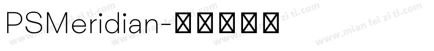 PSMeridian字体转换