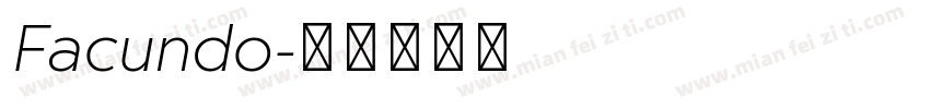 Facundo字体转换