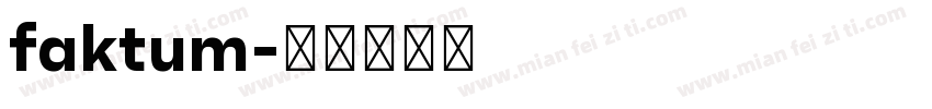 faktum字体转换