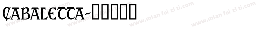 Cabaletta字体转换