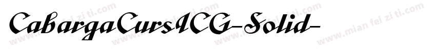 CabargaCursICG-Solid字体转换