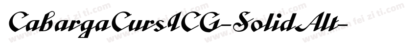 CabargaCursICG-SolidAlt字体转换