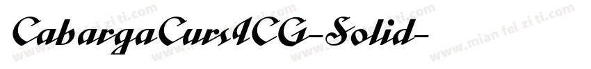 CabargaCursICG-Solid字体转换